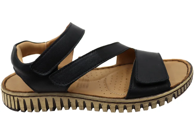 Designer Shoes Clearance Orizonte Brookdale Womens Comfort European Leather Adjustable Sandals
