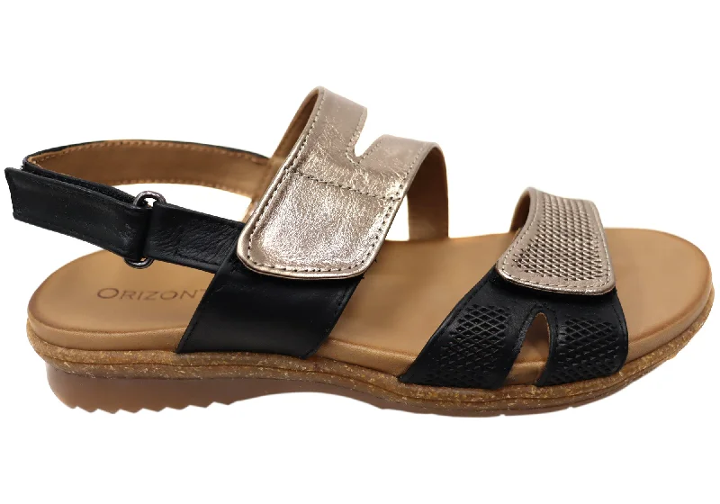 Casual Chic Footwear Offers Orizonte Fawkner Womens Comfortable European Leather Sandals