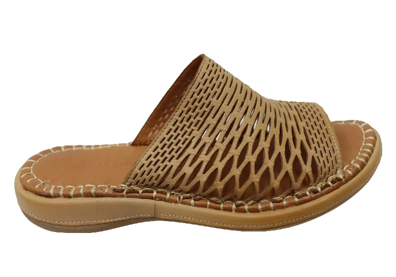 New In This Season Orizonte Lyric Womens European Comfortable Leather Slides Sandals New In This Season Orizonte Lyric Womens European Comfortable Leather Slides Sandals