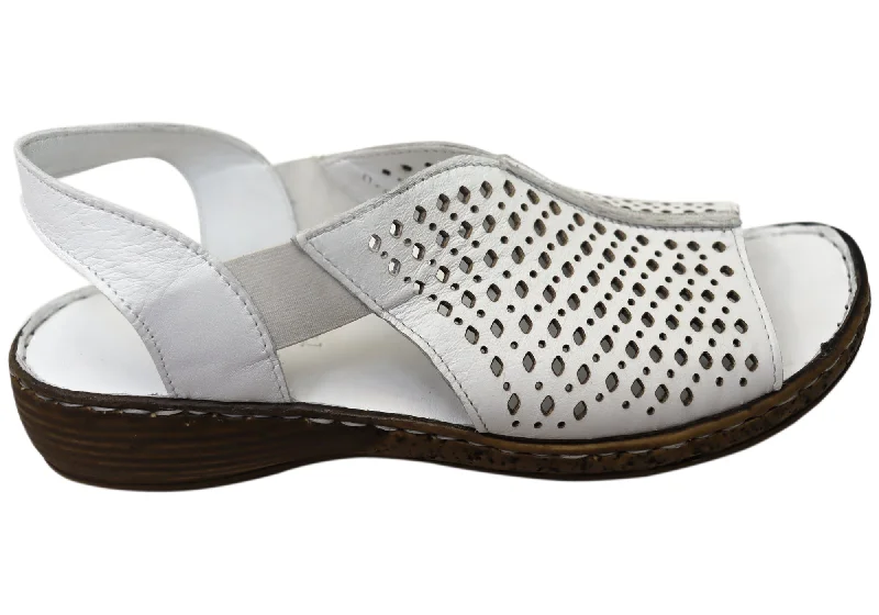 Stylish Deals Orizonte Marlee Womens Comfortable European Leather Sandals