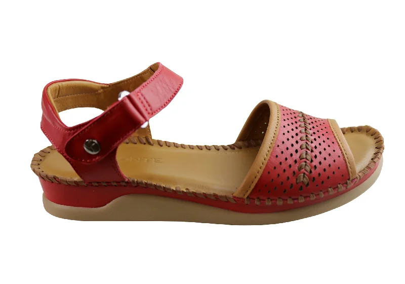 The Latest Trends Orizonte Mellie Womens European Comfortable Leather Sandals