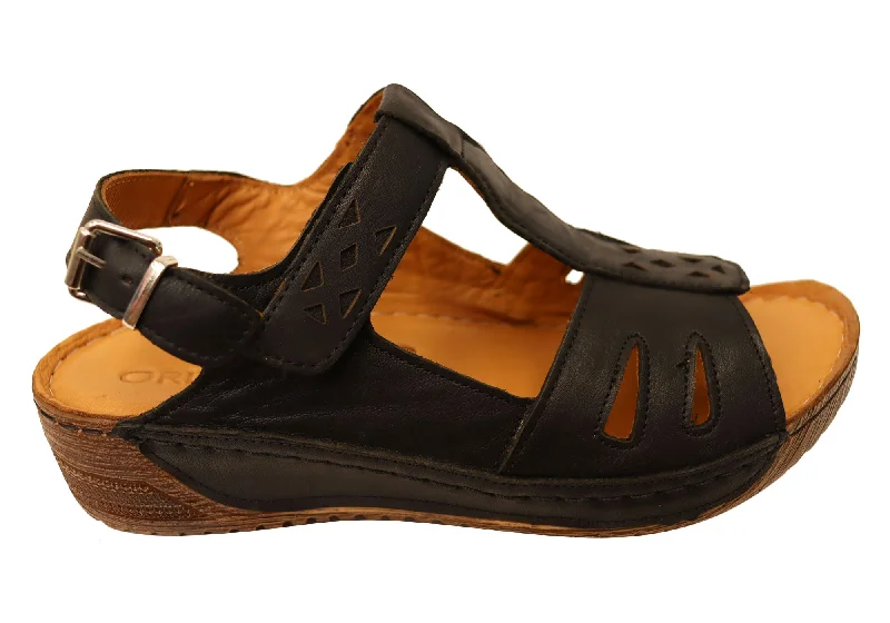 Feminine Luxe Style Sale Orizonte Shaz Womens European Comfortable Leather Sandals