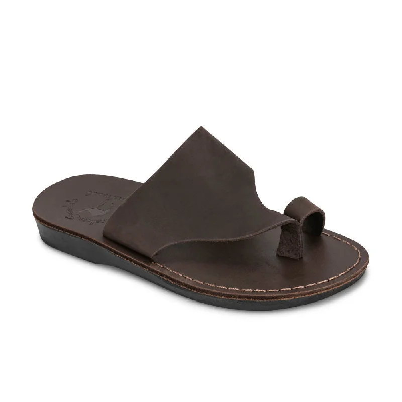 Must-Have Style Discounts Petra - Leather Toe Strap Sandal | Brown Nubuck