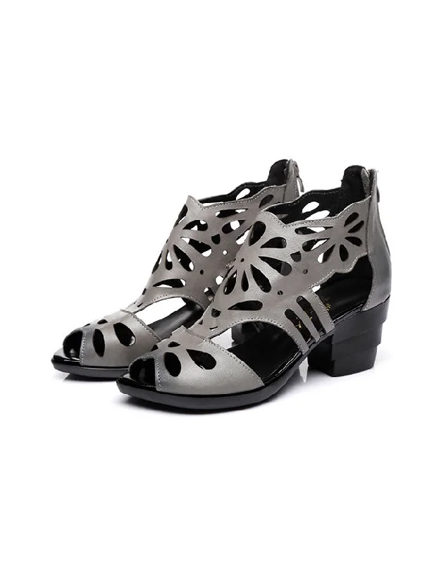 Fast Fashion Favorites Pointed-toe Ethnic Elegant Chunky Sandals