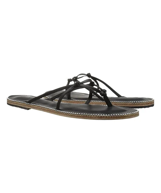 Luxury Shoes Clearance Rose Ave - Strappy Sandals With Swarovski Crystals | Black