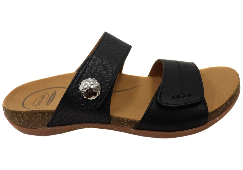 Fashion Casual Shoes Scholl Orthaheel Alisa Womens Comfortable Supportive Slides Sandals Fashion Casual Shoes Scholl Orthaheel Alisa Womens Comfortable Supportive Slides Sandals