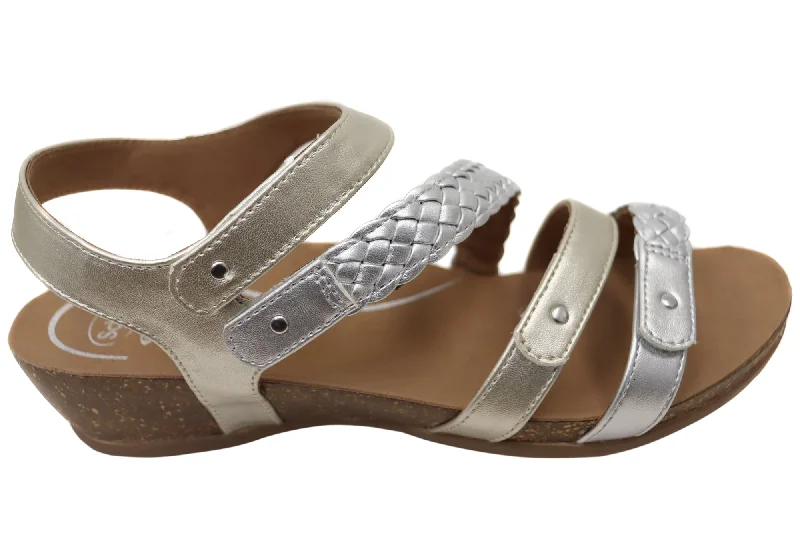 Comfortable Dress Shoes Scholl Orthaheel Josie Womens Comfortable Supportive Wedge Sandals