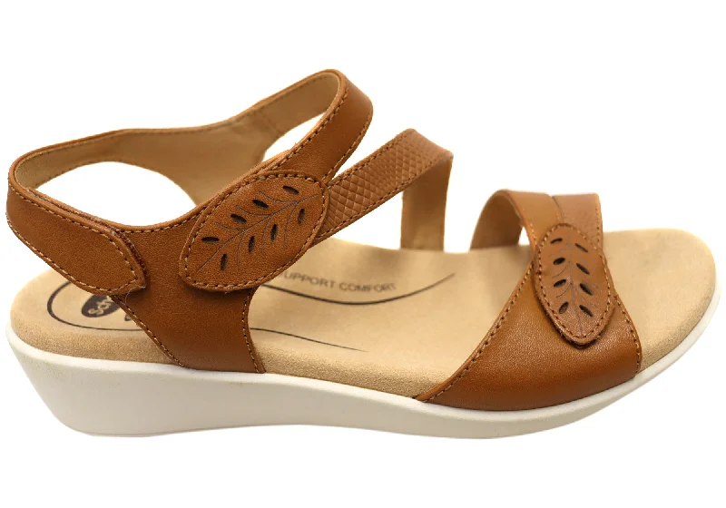 Comfortable Minimalist Shoes Scholl Orthaheel Tana Womens Comfortable Leather Wedge Sandals