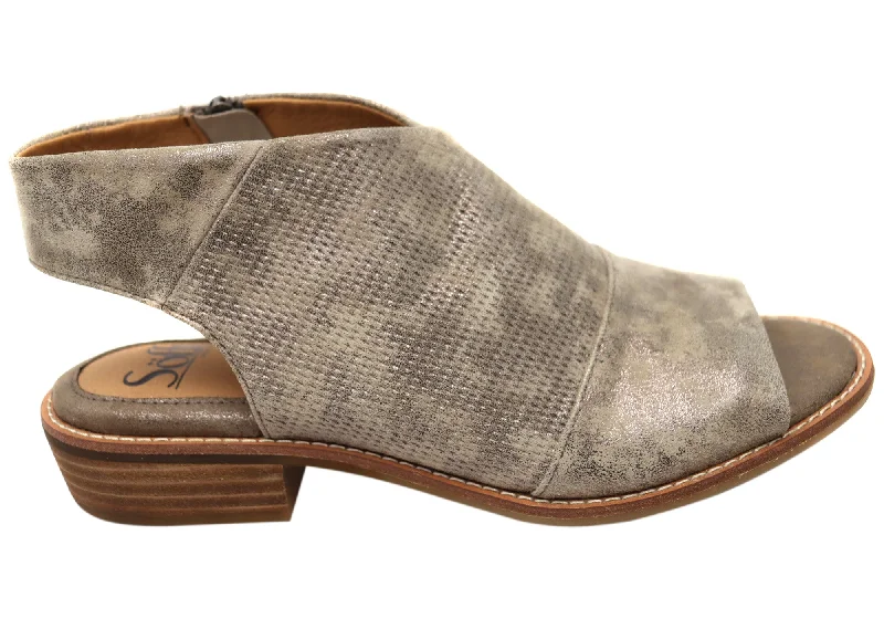 Travel-Friendly Footwear Promotion Sofft Natalia Womens Leather Sandals With Cushioned Comfort Footbed
