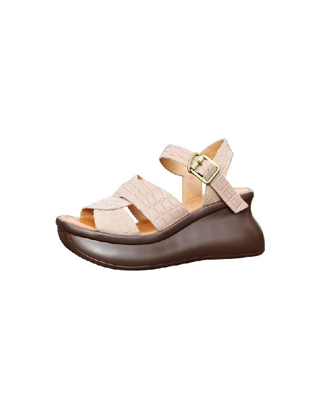 Seasonal Style Discounts Summer Adjustable Retro Wedge Sandals
