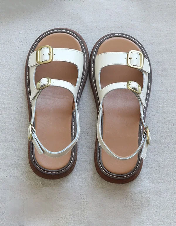 Flash Sales Summer Double Front Buckle Sandals
