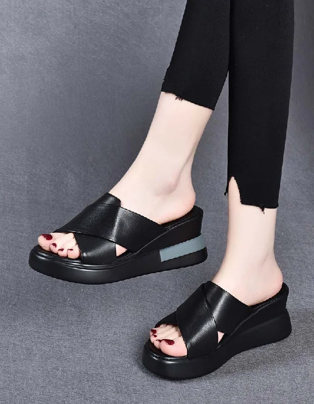 Comfortable Boots Sale Summer Holiday Retro Wedge Slippers
