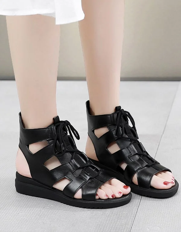 Fashion Deal Summer Lace-up  Slingback Ankle Sandals
