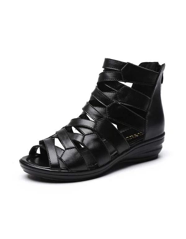 Huge Price Cut Summer Leather Open-toe Roman Sandals 35-43
