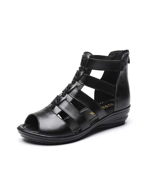 Browse Our Top Products Summer Retro Roman Flat Sandals Boots 35-43
