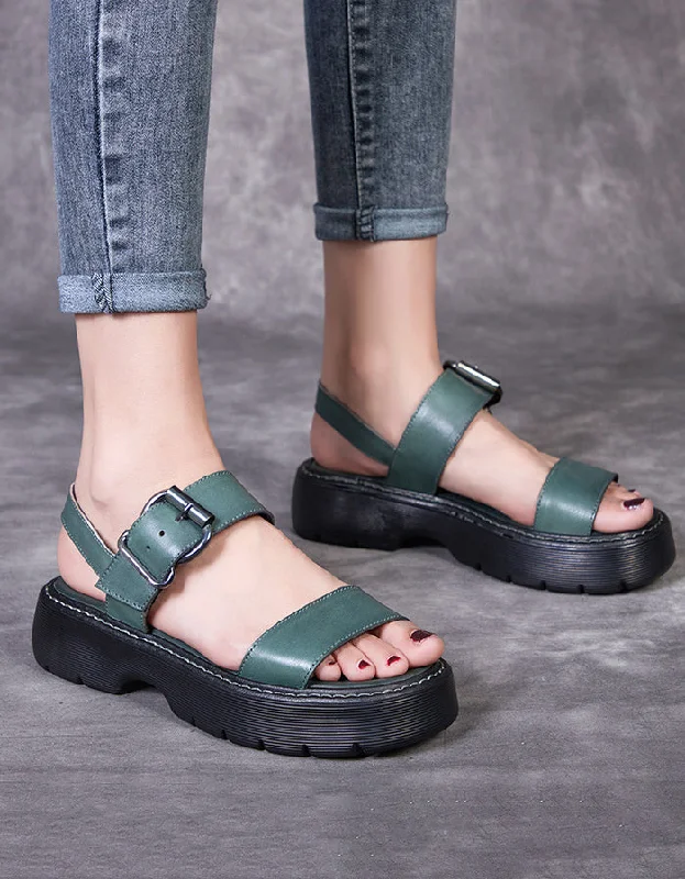Exclusive Discount Summer Thick Heel Slingback Sandals