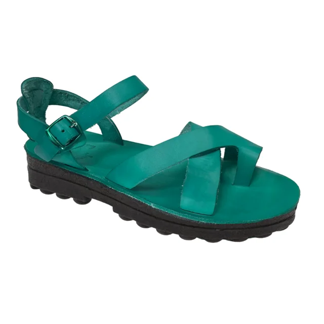 Soft Cushion Shoes Discount Tovah - Molded Crossover Strap Sandal | Turquoise