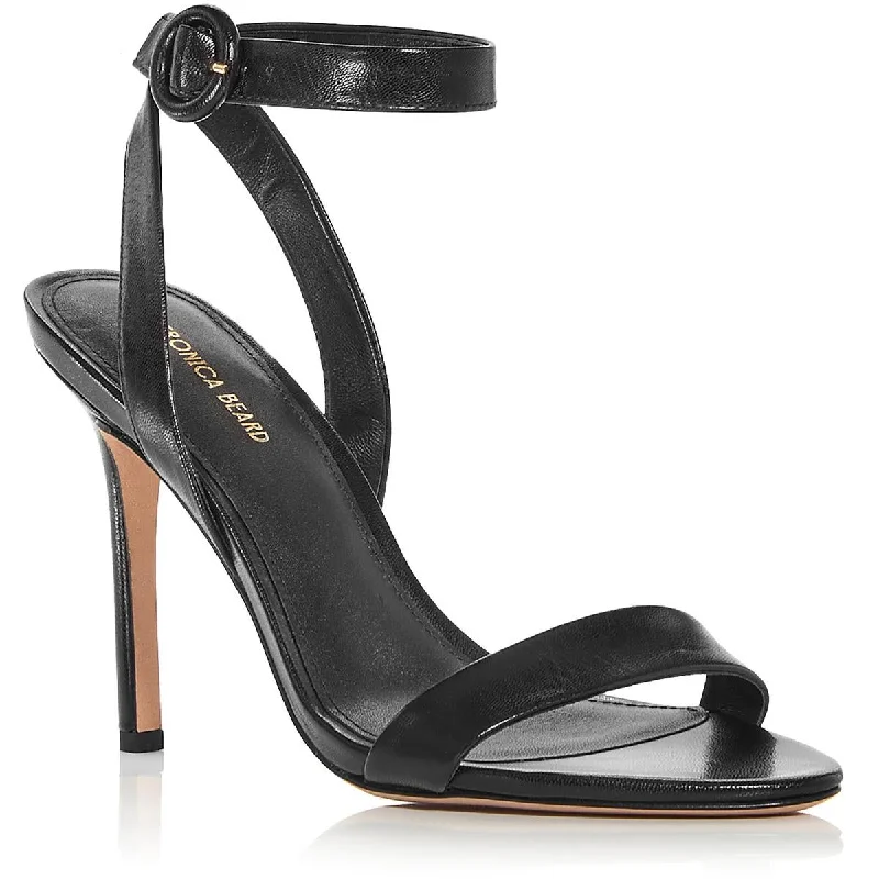 Casual Fashion Veronica Beard Womens Darcelle Sing Embossed Ankle Strap Heels