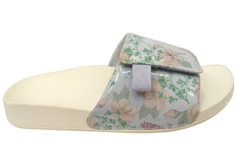 Relaxed Style Vionic Keira Womens Comfortable Supportive Slides Sandals