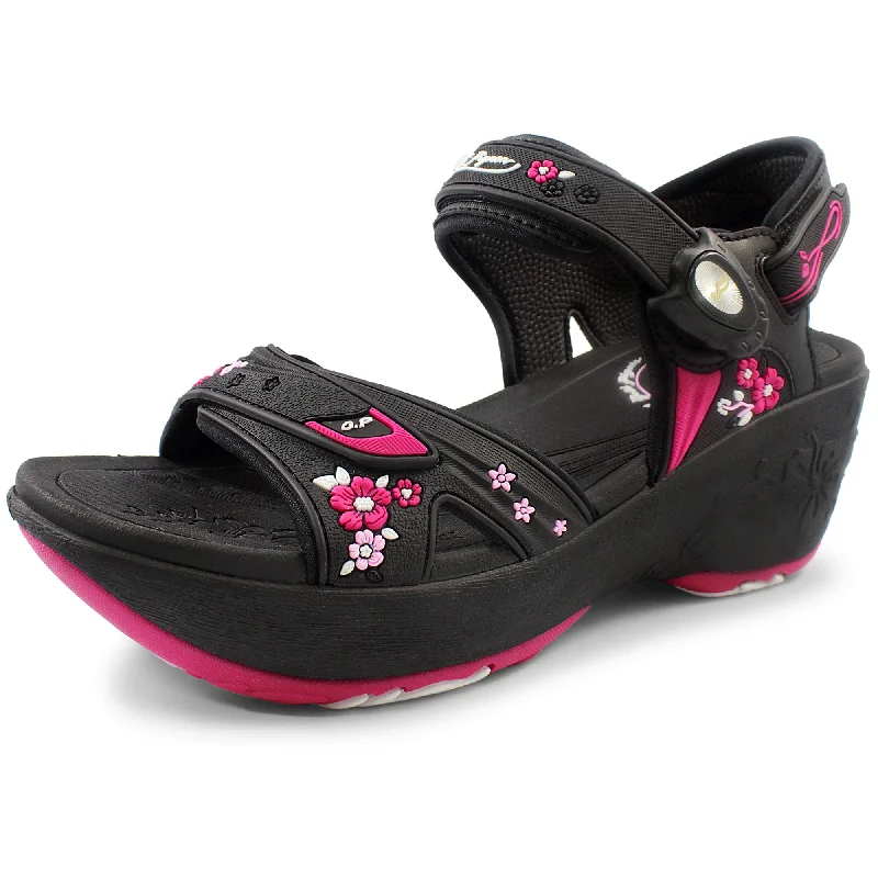 Luxury Streetwear Shoes Wedge: 0758 Fuchsia