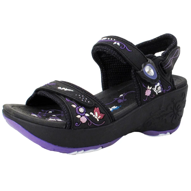 Stylish Walking Shoes Wedge: 8698 Purple