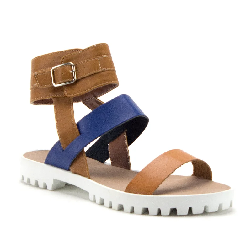 Limited Stock Women's Cooper-06 Platform Lug Sole Strappy Gladiator Sandals