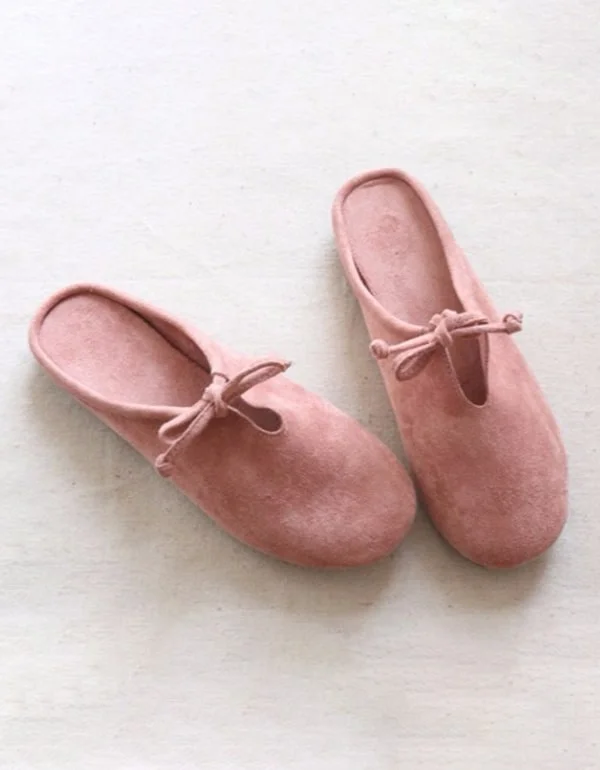 Seasonal Trends Women's Comfortable Suede Flat Slippers Mules