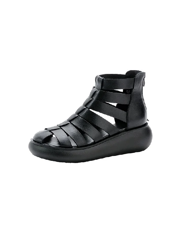 Budget Friendly Women's Retro Rome Strappy Wedge Sandals